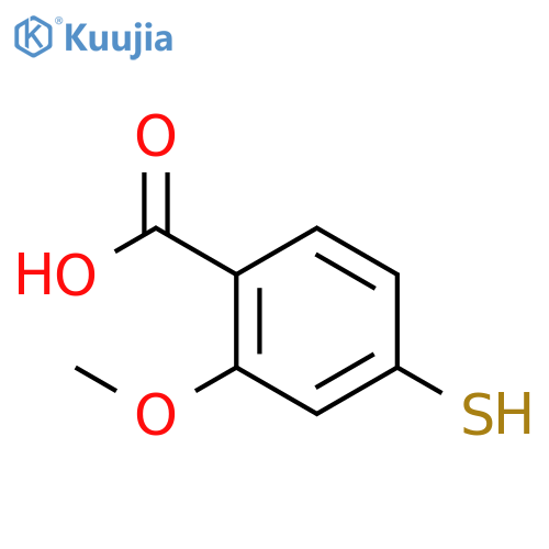 2-Methoxy-4-mercaptobenzoic Acid structure