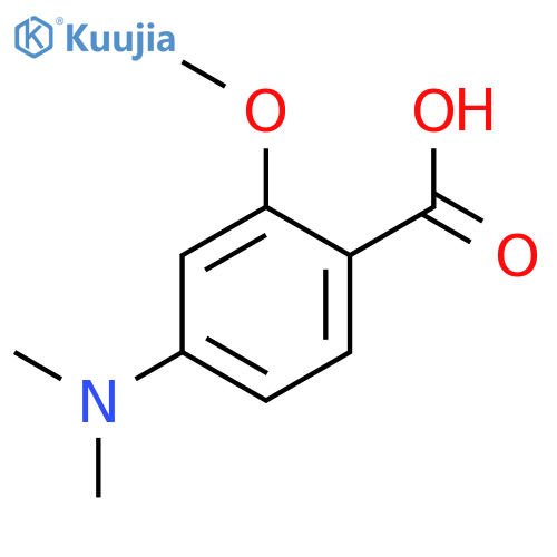 4-(dimethylamino)-2-methoxybenzoic acid structure