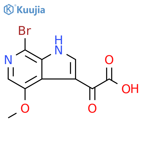 2-(7-bromo-4-methoxy-1H-pyrrolo[2,3-c]pyridin-3-yl)-2-oxoacetic acid structure