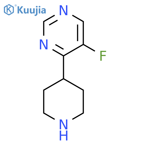 5-Fluoro-4-(piperidin-4-yl)pyrimidine structure