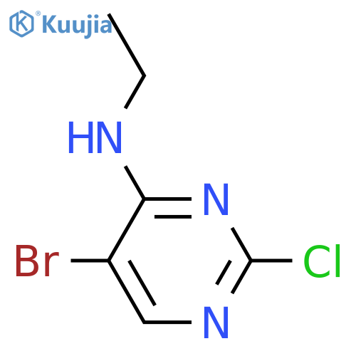 5-Bromo-2-chloro-n-ethyl-4-pyrimidinamine structure