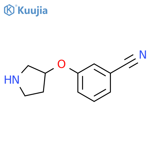 3-(pyrrolidin-3-yloxy)benzonitrile structure