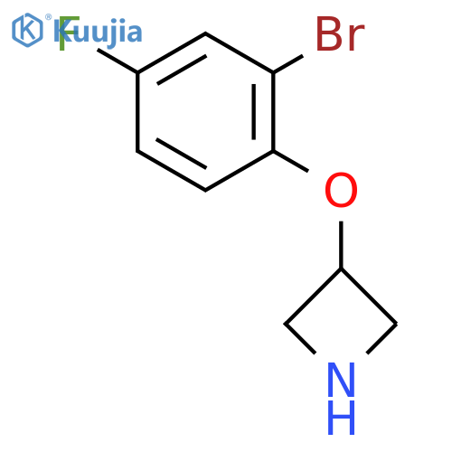 3-(2-Bromo-4-fluorophenoxy)azetidine structure