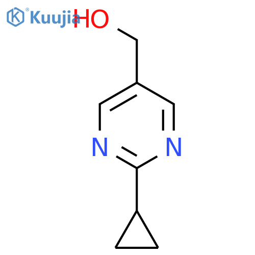 (2-cyclopropylpyrimidin-5-yl)methanol structure