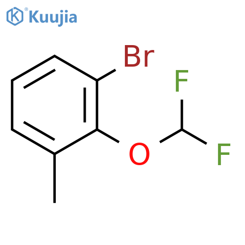 1-bromo-2-(difluoromethoxy)-3-methylbenzene structure