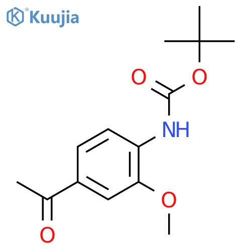 (4-ACETYL-2-METHOXY-PHENYL)-CARBAMIC ACID TERT-BUTYL ESTER structure