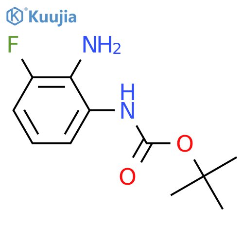 (2-AMINO-3-FLUORO-PHENYL)-CARBAMIC ACID TERT-BUTYL ESTER structure