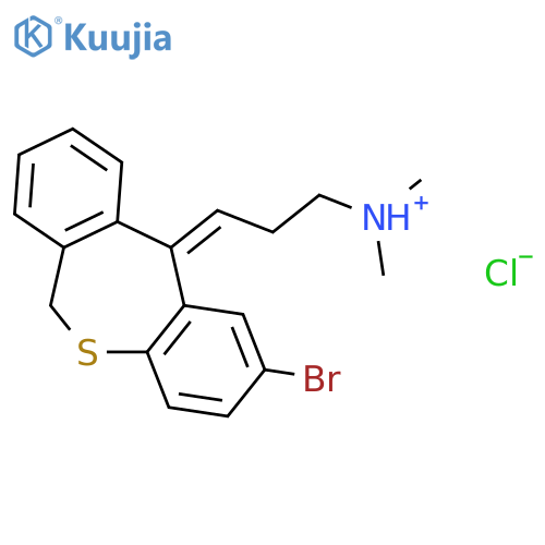 (3Z)-3-(2-bromodibenzo[b,e]thiepin-11(6H)-ylidene)-N,N-dimethylpropan-1-aminium chloride structure