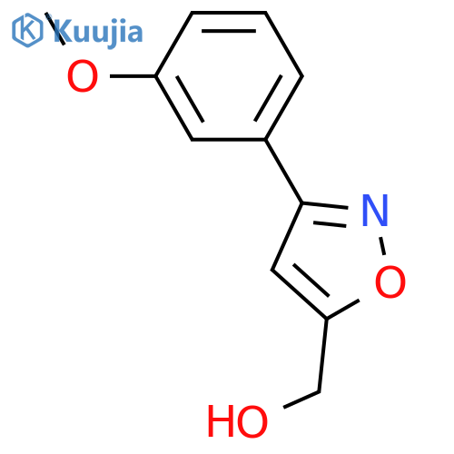 (3-(3-Methoxyphenyl)isoxazol-5-yl)methanol structure