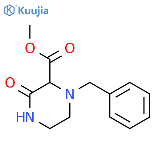 1-BENZYL-3-OXO-PIPERAZINE-2-CARBOXYLIC ACID METHYL ESTER structure