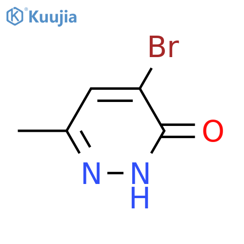 4-bromo-6-methylpyridazin-3-ol structure