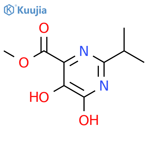 5,6-Dihydroxy-2-isopropyl-pyrimidine-4-carboxylic Acid methyl ester structure