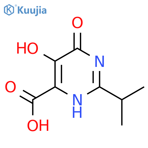 5,6-Dihydroxy-2-isopropylpyrimidine-4-carboxylic Acid structure