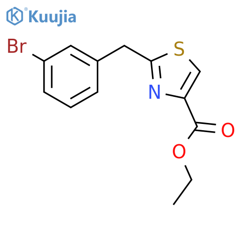 Ethyl 2-(3-bromobenzyl)thiazole-4-carboxylate structure