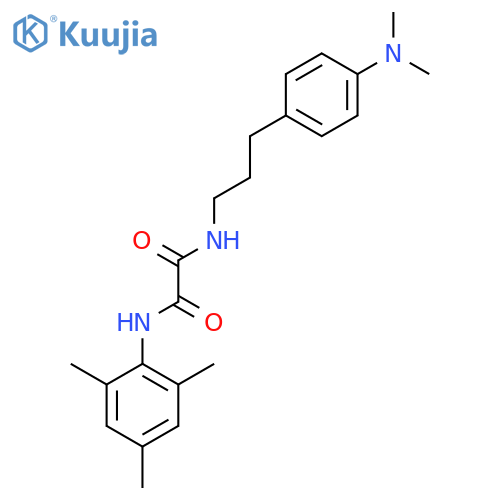 N'-{3-4-(dimethylamino)phenylpropyl}-N-(2,4,6-trimethylphenyl)ethanediamide structure