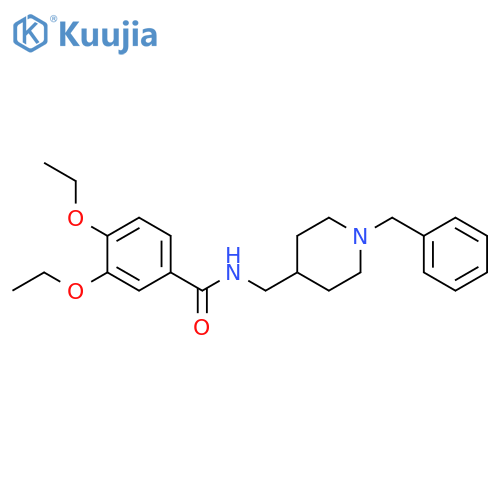 N-(1-benzylpiperidin-4-yl)methyl-3,4-diethoxybenzamide structure
