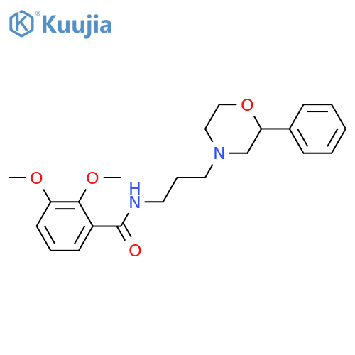 2,3-dimethoxy-N-3-(2-phenylmorpholin-4-yl)propylbenzamide structure