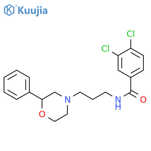 3,4-dichloro-N-3-(2-phenylmorpholin-4-yl)propylbenzamide structure