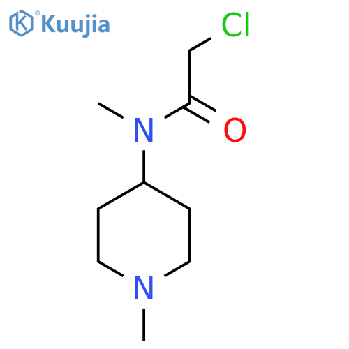 2-Chloro-N-methyl-N-(1-methylpiperidin-4-YL)acetamide structure