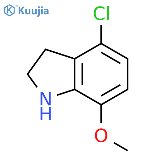 4-Chloro-7-methoxy-2,3-dihydro-1h-indole structure