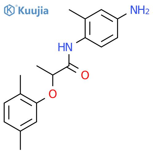 N-(4-Amino-2-methylphenyl)-2-(2,5-dimethylphenoxy) propanamide structure