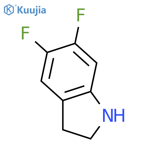 5,6-difluoro-2,3-dihydro-1H-indole structure