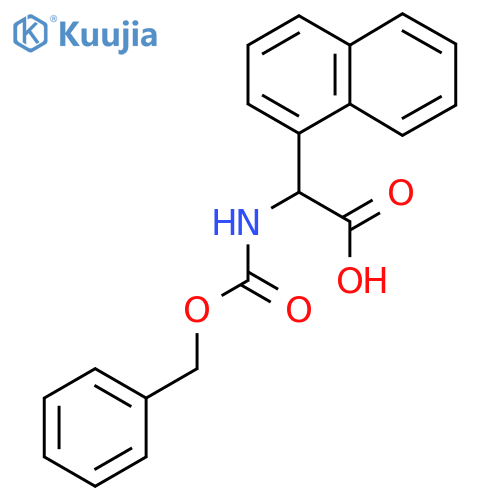 2-{(benzyloxy)carbonylamino}-2-(naphthalen-1-yl)acetic acid structure