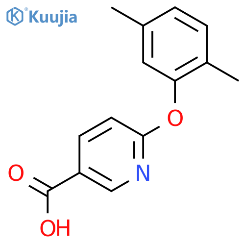 6-(2,5-Dimethylphenoxy)nicotinic acid structure
