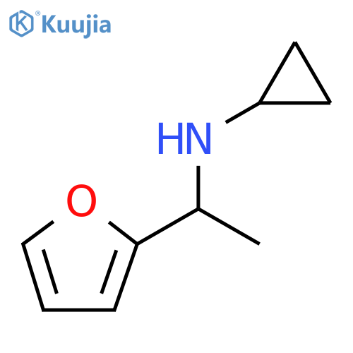 2-Furanmethanamine, N-cyclopropyl-α-methyl- structure