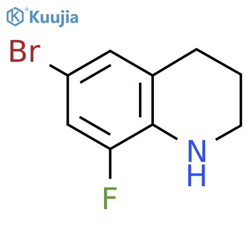 6-Bromo-8-fluoro-1,2,3,4-tetrahydroquinoline structure