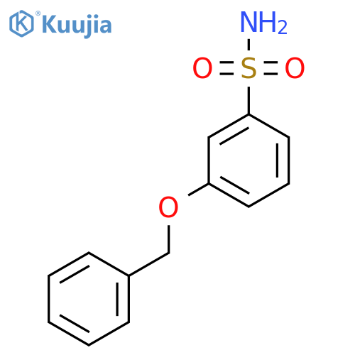3-(benzyloxy)benzene-1-sulfonamide structure