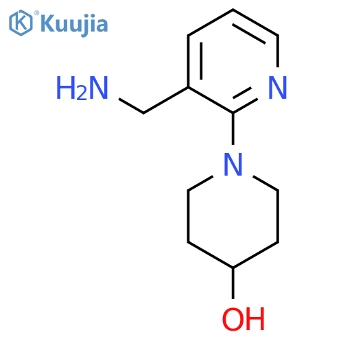 1-3-(Aminomethyl)-2-pyridinyl-4-piperidinol structure