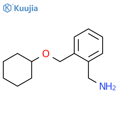 {2-(cyclohexyloxy)methylphenyl}methanamine structure