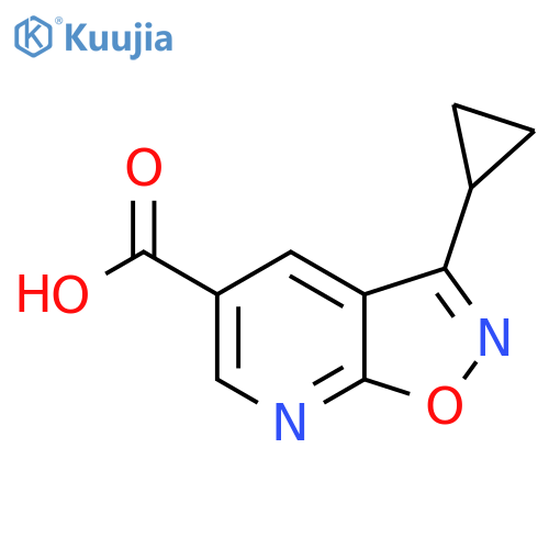 3-cyclopropyl-1,2oxazolo5,4-bpyridine-5-carboxylic Acid structure