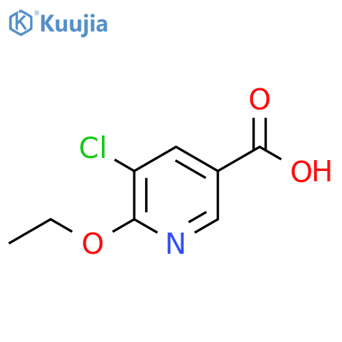 5-chloro-6-ethoxypyridine-3-carboxylic acid structure