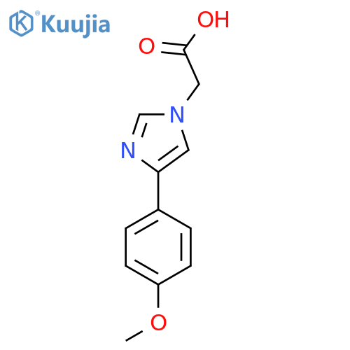 2-(4-(4-methoxyphenyl)-1H-imidazol-1-yl)acetic acid structure