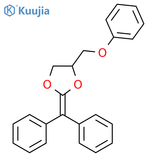 1,3-Dioxolane, 2-(diphenylmethylene)-4-(phenoxymethyl)- structure
