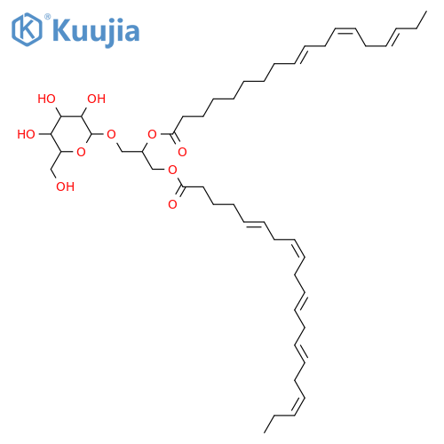 Glycerol 1,2-dialkanoates; Glycerol 1-(5Z,8Z,11Z,14Z,17Z-eicosapentaenoate) 2-(9Z,12Z,15Z-octadecatrienoate), 3-O-β-D-Galactopyranoside(2S-) structure