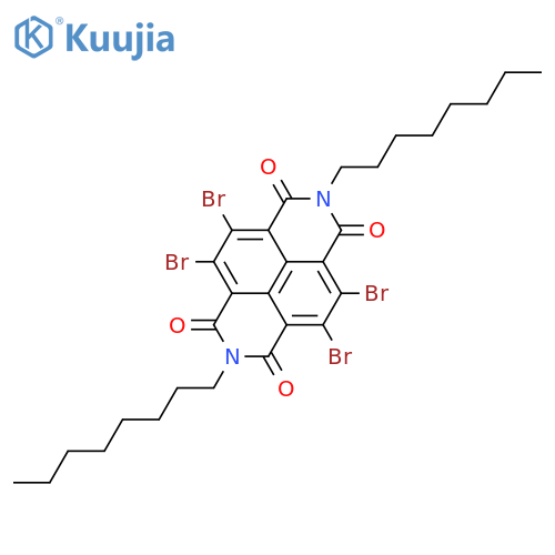 4,5,9,10-Tetrabromo-2,7-dioctylbenzo[lmn][3,8]phenanthroline-1,3,6,8(2H,7H)-tetraone structure