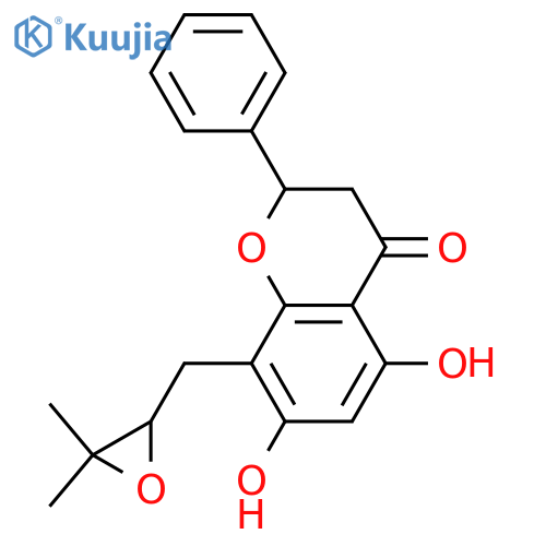 5,7-Dihydroxy-8-prenylflavanone; (S)-form, 2''ξ,3''-Epoxide structure