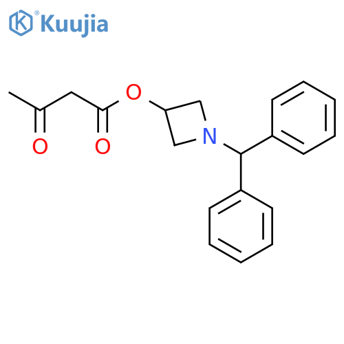 Butanoic acid, 3-oxo-, 1-(diphenylmethyl)-3-azetidinyl ester structure
