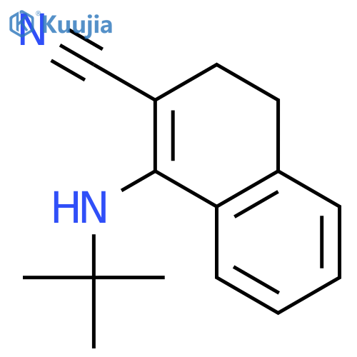 2-Naphthalenecarbonitrile, 1-[(1,1-dimethylethyl)amino]-3,4-dihydro- structure