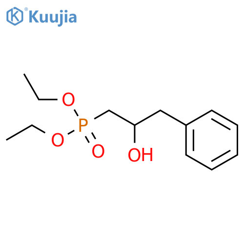 Phosphonic acid, (2-hydroxy-3-phenylpropyl)-, diethyl ester structure