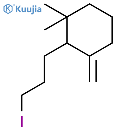 Cyclohexane, 2-(3-iodopropyl)-1,1-dimethyl-3-methylene- structure