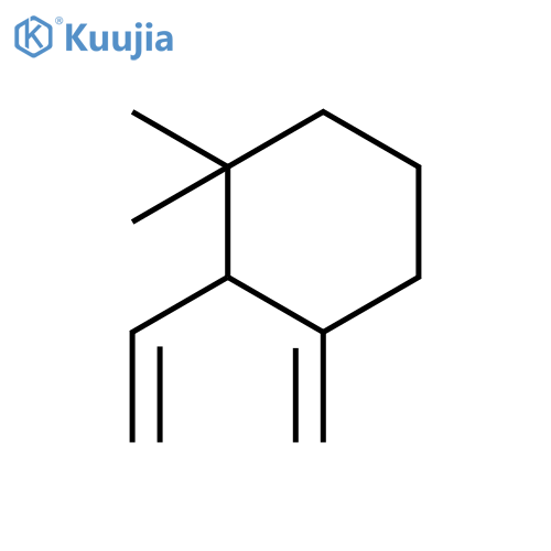2-Ethenyl-1,1-dimethyl-3-methylenecyclohexane structure