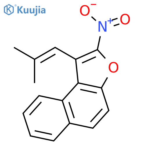 Naphtho[2,1-b]furan, 1-(2-methyl-1-propenyl)-2-nitro- structure