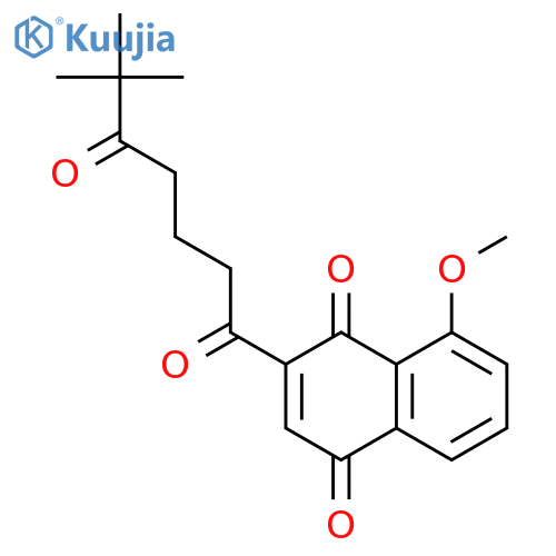 1,4-Naphthalenedione, 2-(6,6-dimethyl-1,5-dioxoheptyl)-8-methoxy- structure
