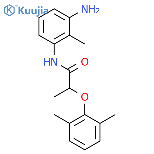 N-(3-Amino-2-methylphenyl)-2-(2,6-dimethylphenoxy) propanamide structure
