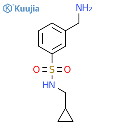 3-(Aminomethyl)-N-(cyclopropylmethyl)benzenesulfonamide structure