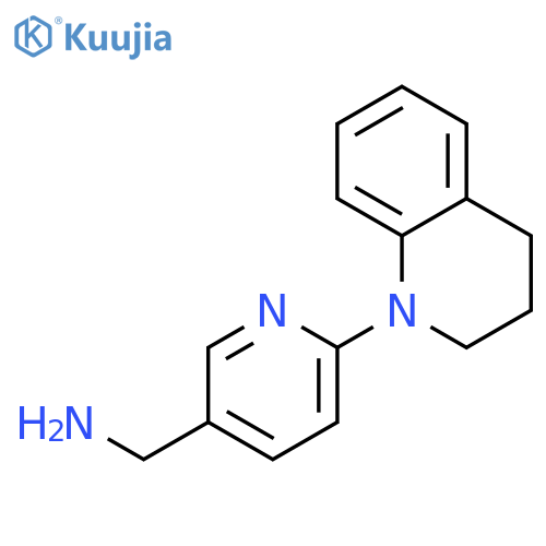 {6-[3,4-Dihydro-1(2H)-quinolinyl]-3-pyridinyl}methanamine structure